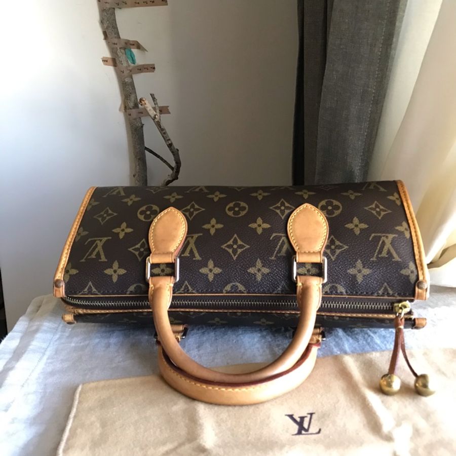 LV三角金球包🍭 Louis Vuitton老花字紋/類speedy/類圓桶包🍭正品🍭況好🍭自➕肩帶🉑️肩背/側背/斜背🍭經典vintage-8