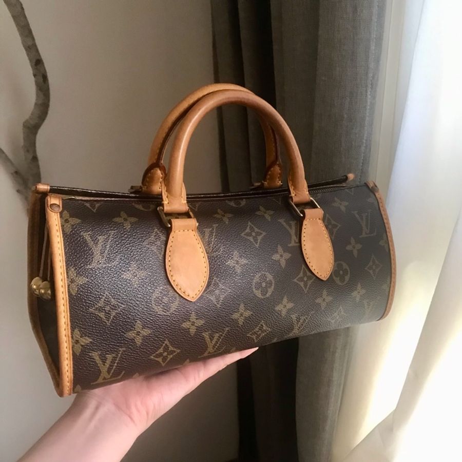 LV三角金球包🍭 Louis Vuitton老花字紋/類speedy/類圓桶包🍭正品🍭況好🍭自➕肩帶🉑️肩背/側背/斜背🍭經典vintage-9