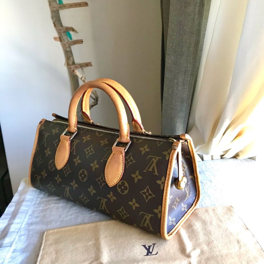 LV三角金球包🍭 Louis Vuitton老花字紋/類speedy/類圓桶包🍭正品🍭況好🍭自➕肩帶🉑️肩背/側背/斜背🍭經典vintage-42