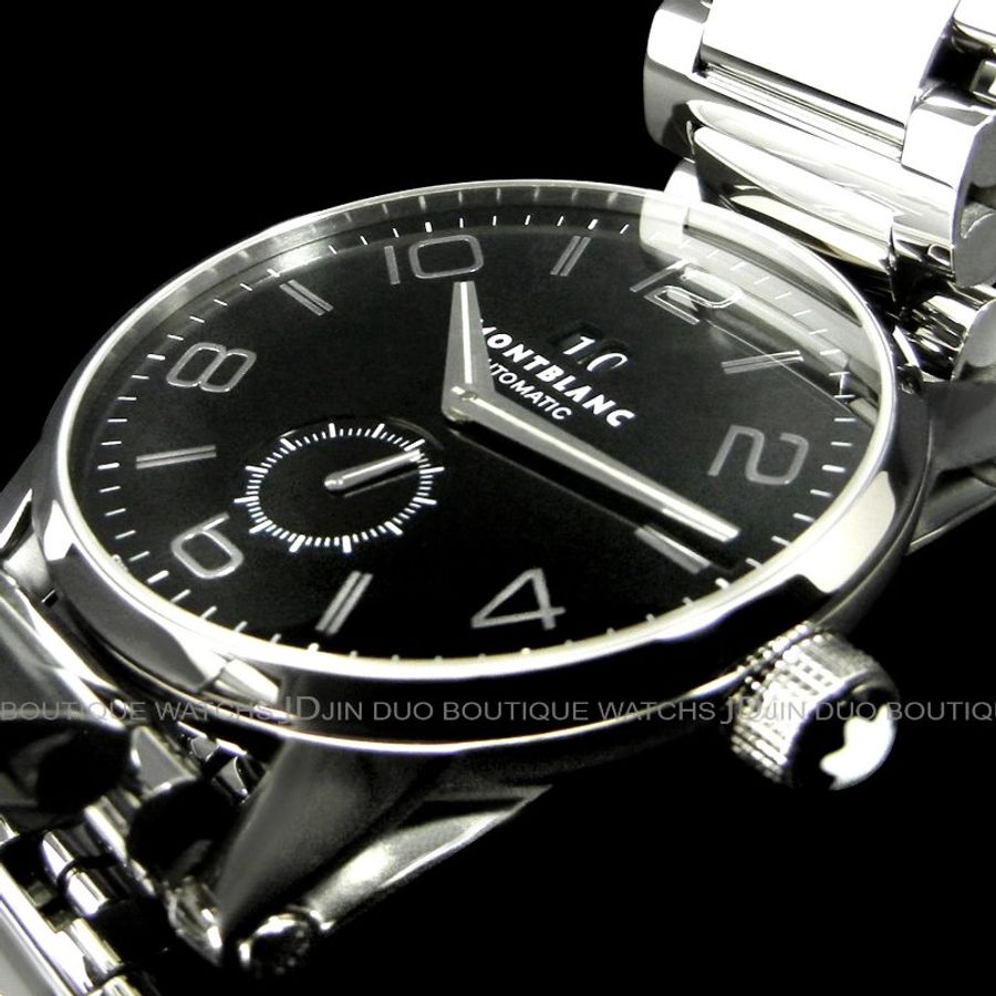 金鐸精品~W821 MONTBLANC 萬寶龍 TIMEWALKER 時光行者系列 42mm大日期窗 自動上鍊男用腕錶-5