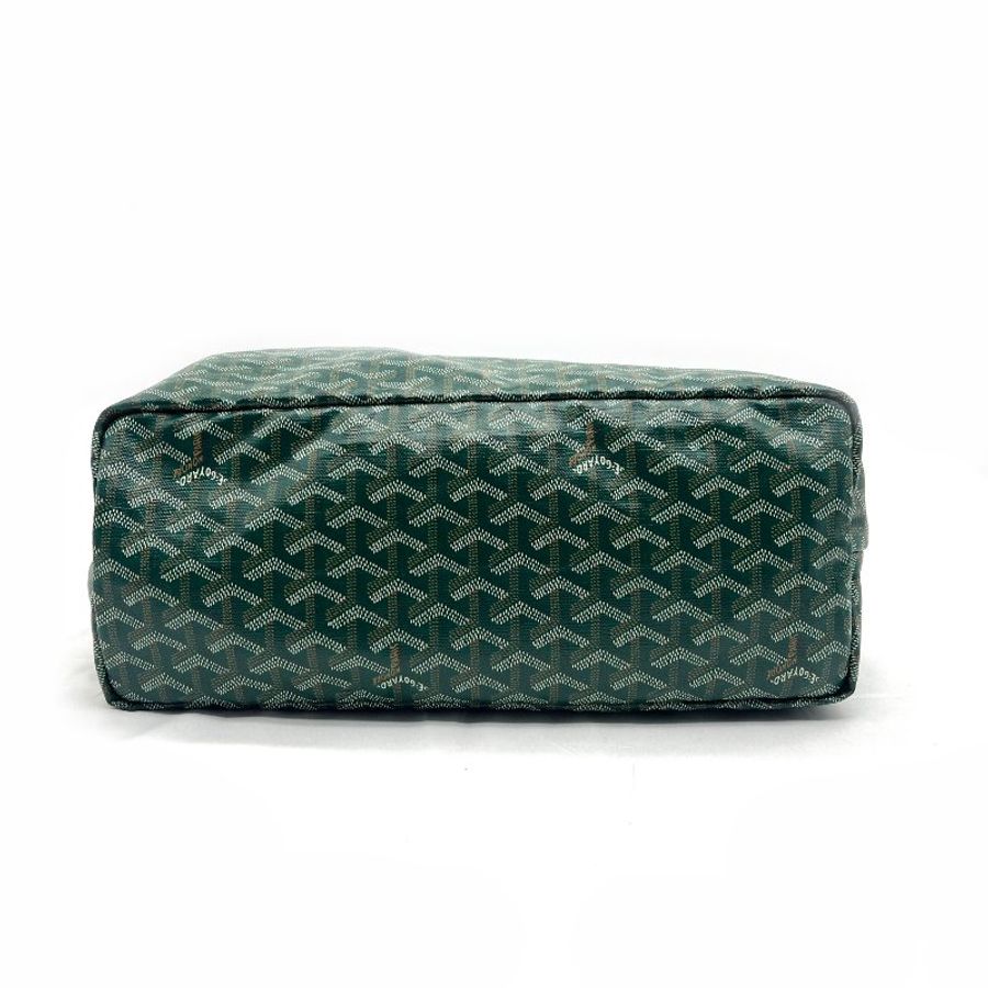 GOYARD綠色SAINT LOUIS PM托特包附小包-8