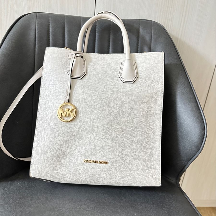 MICHAEL KORS MK包包 直式 白色-7