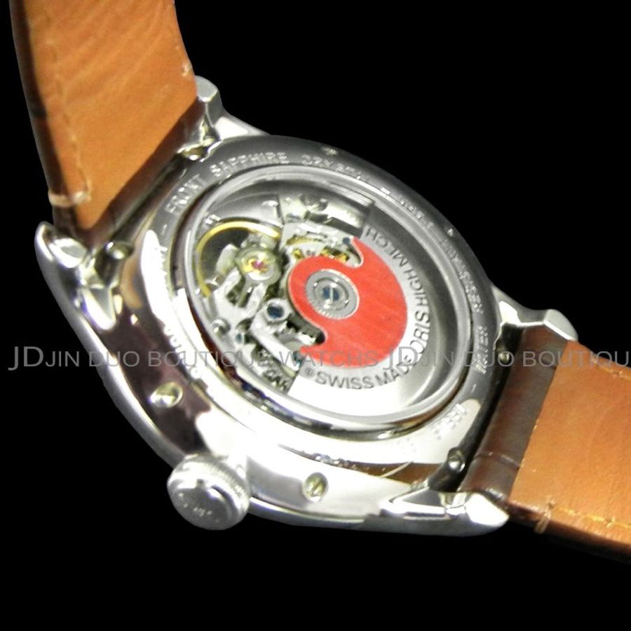 金鐸精品~W848 ORIS 豪利時 Artelier藝術家系列鏤空40mm自動上鍊男用腕錶-4