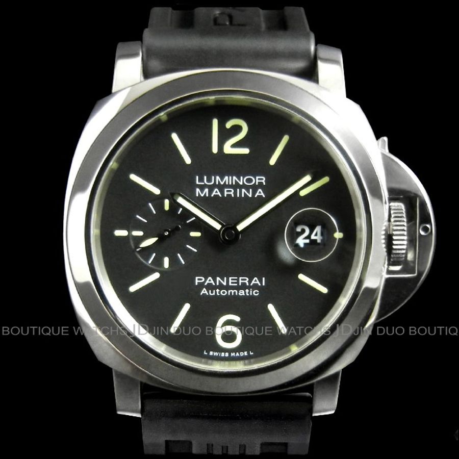 金鐸精品~W850 PANERAI 沛納海 Luminor PAM01104 小秒圈U字頭 自動上鍊男用腕錶-0