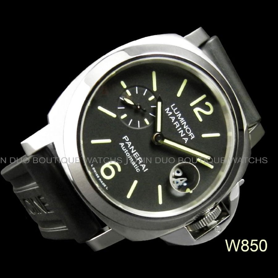 金鐸精品~W850 PANERAI 沛納海 Luminor PAM01104 小秒圈U字頭 自動上鍊男用腕錶-1