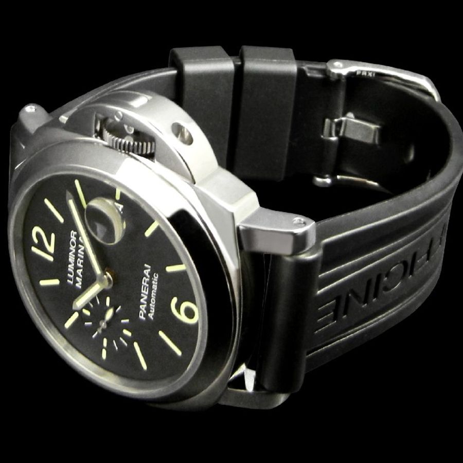 金鐸精品~W850 PANERAI 沛納海 Luminor PAM01104 小秒圈U字頭 自動上鍊男用腕錶-3