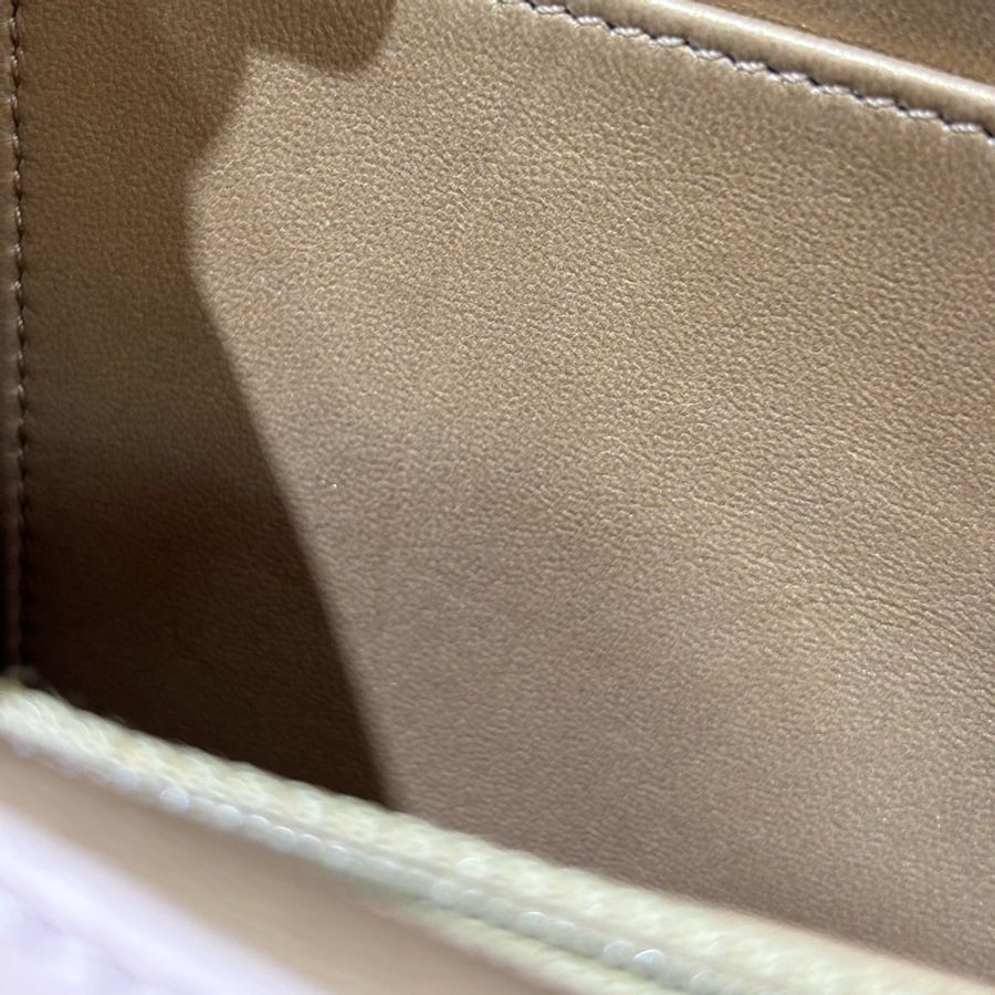 Chanel AS0585 Quilted Flap LOGO WOC 奶茶皮 杏色 小牛皮 珍珠 金鍊 肩背包 斜背包 鍊子包 鏈帶包-29