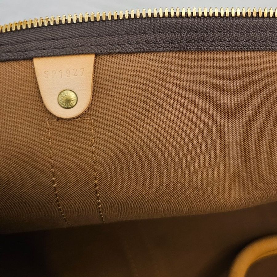 🎀👜曼蒂二手精品👜🎀 LV旅行袋 旅行包 keepall55 老花 LV m41424 波士頓包 Keepall Bandouliere55 老花行李包-23