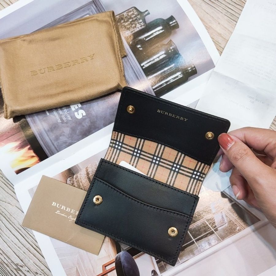BURBERRY Ventage 格紋卡包/名片夾-1