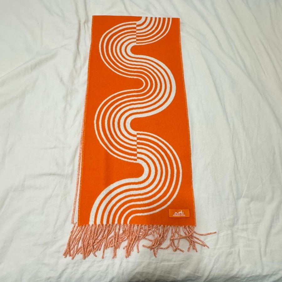 Hermes 100% cashmere 頸巾-6