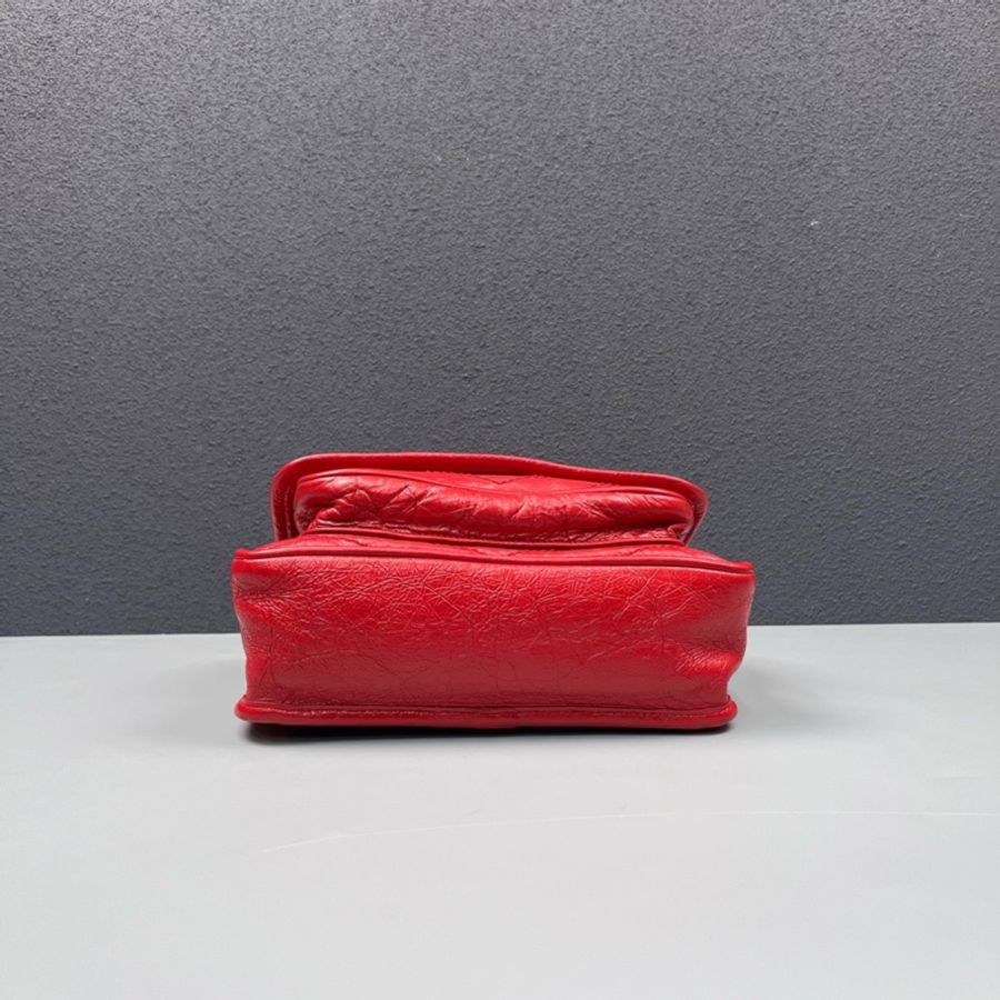 Saint Laurent YSL 紅色全皮v紋小號Niki鏈條包-2