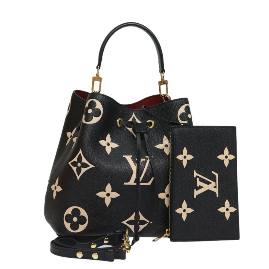 【日本直送】路易威登 Monogram Empreinte Neo Noe 包款黑色米色 M45497 LV 正品 81142SA-0
