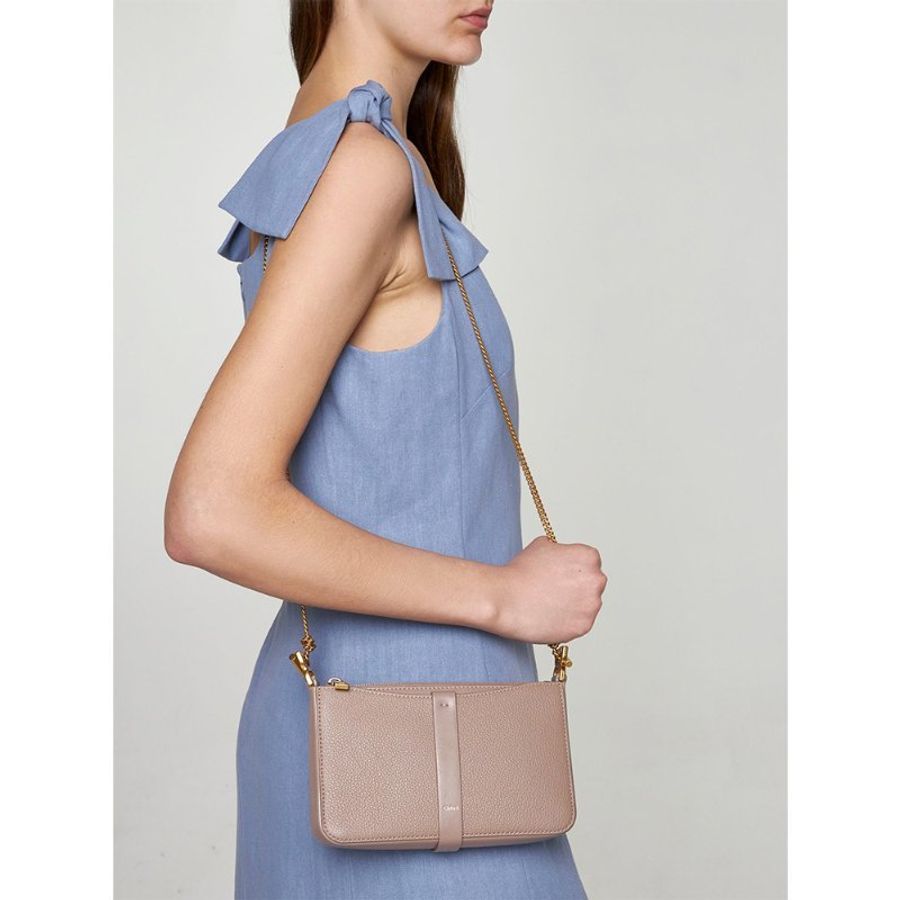 Chloe Marcie Pouch Crossbody Bag for Women in Motty Grey (CHC23WP849L52-23W)-4