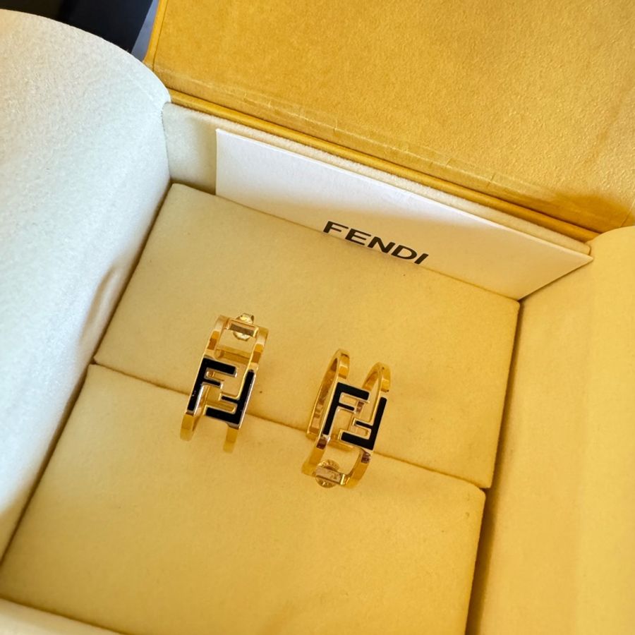 Fendi金色 one size 耳環-2