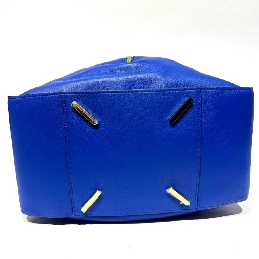 【美收精品】Loewe Loewe Anagram hmmock肩带皮革蓝色 88-759-5