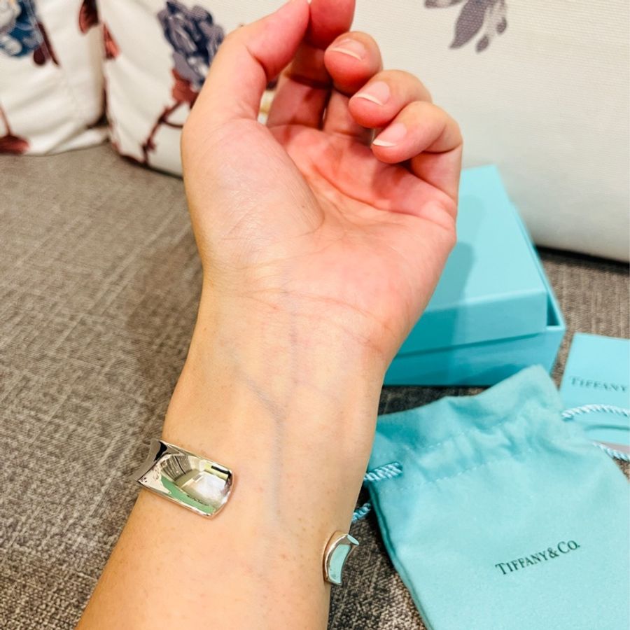 Tiffany&Co. 蒂芙尼 1837系列 92.5純銀寬版手環-6