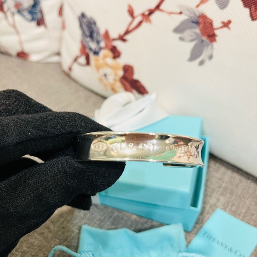 Tiffany&Co. 蒂芙尼 1837系列 92.5純銀寬版手環-7