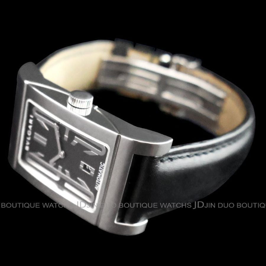 金鐸精品~W581 BVLGARI 寶格麗 Rettangolo系列 自動上鍊男用腕錶-2