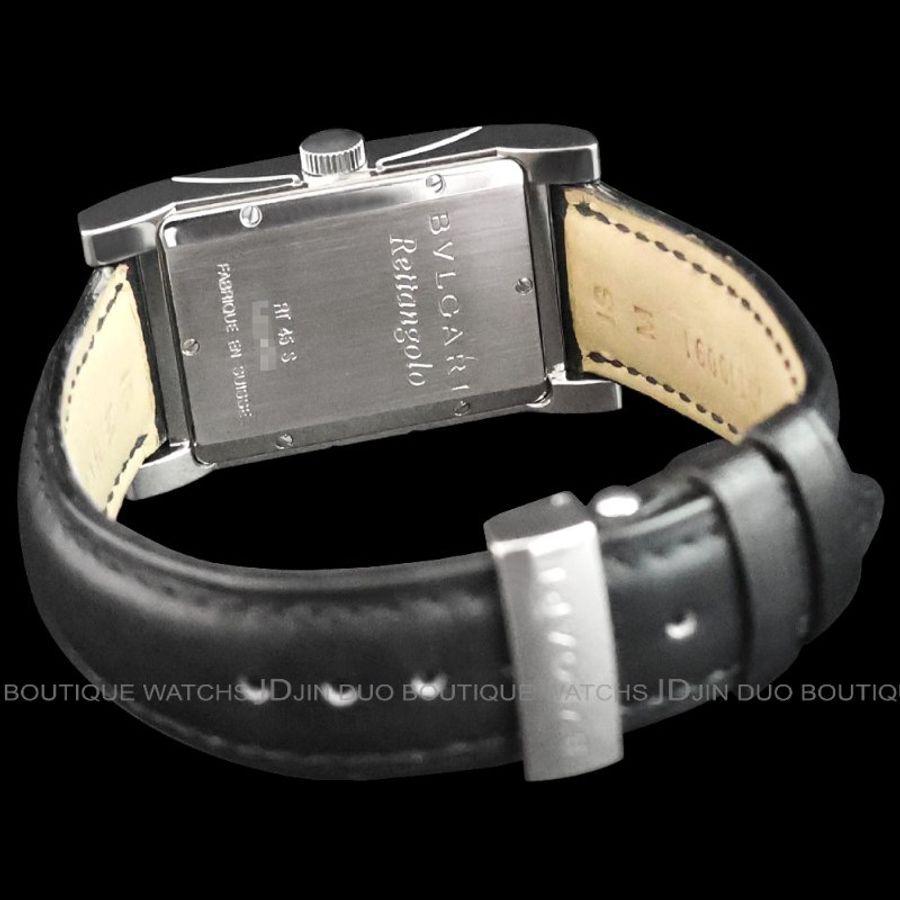 金鐸精品~W581 BVLGARI 寶格麗 Rettangolo系列 自動上鍊男用腕錶-3