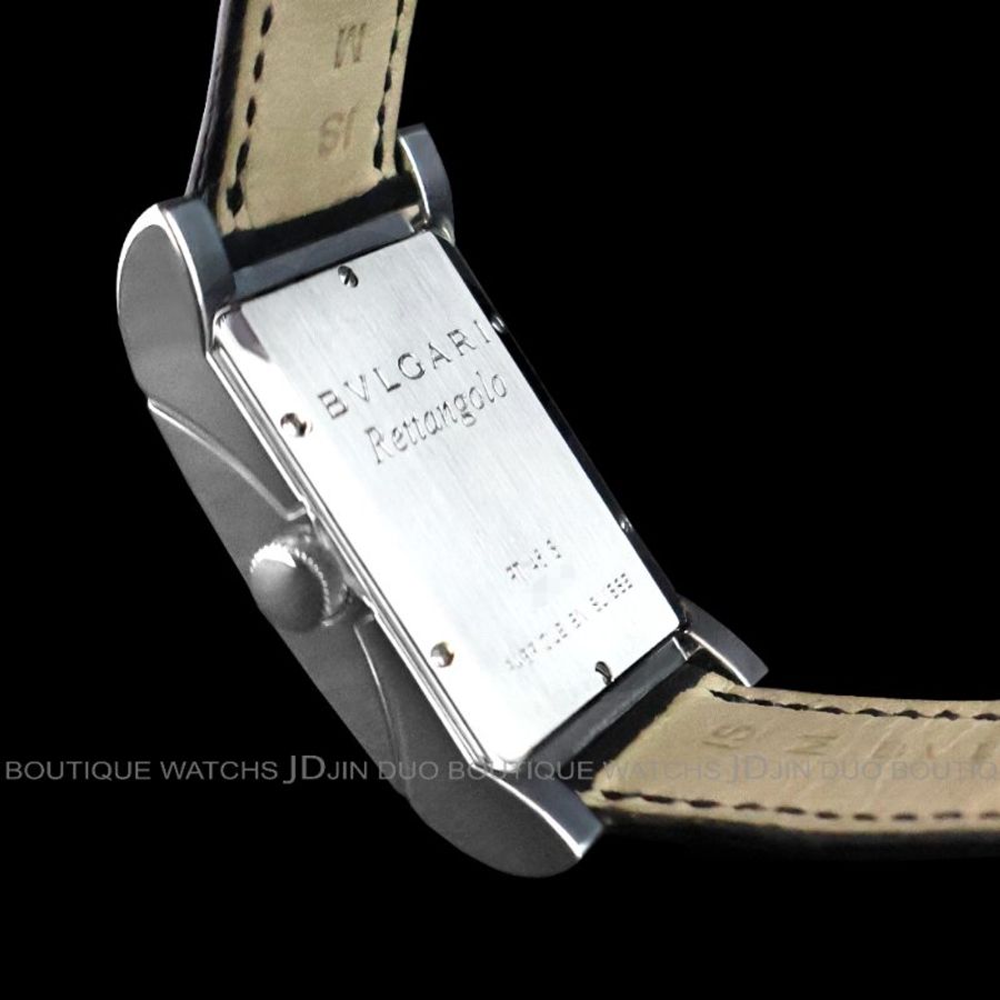金鐸精品~W581 BVLGARI 寶格麗 Rettangolo系列 自動上鍊男用腕錶-4