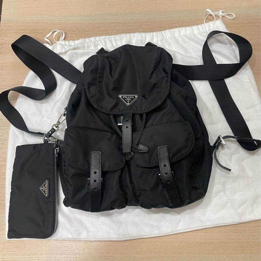 PRADA Re-Nylon 中型背包+化妝袋-6