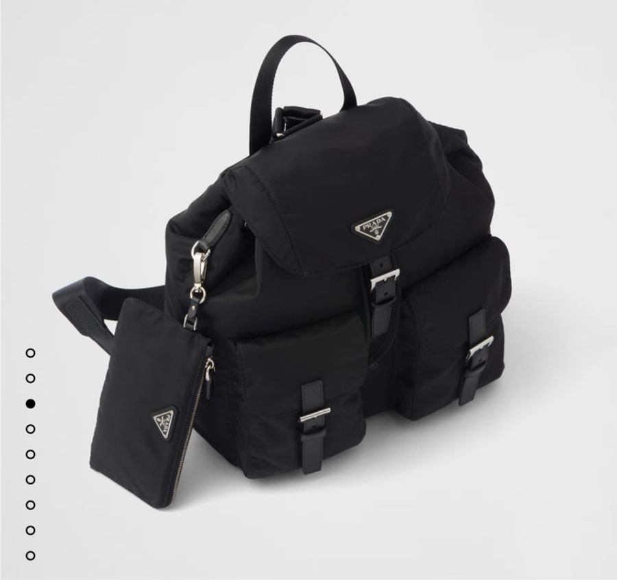 PRADA Re-Nylon 中型背包+化妝袋-8