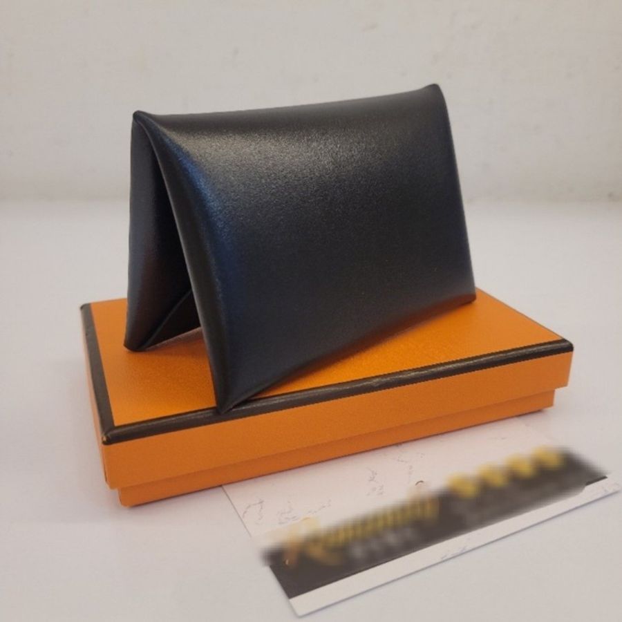 Hermès Calvi box 牛皮卡片包 (黑)-2