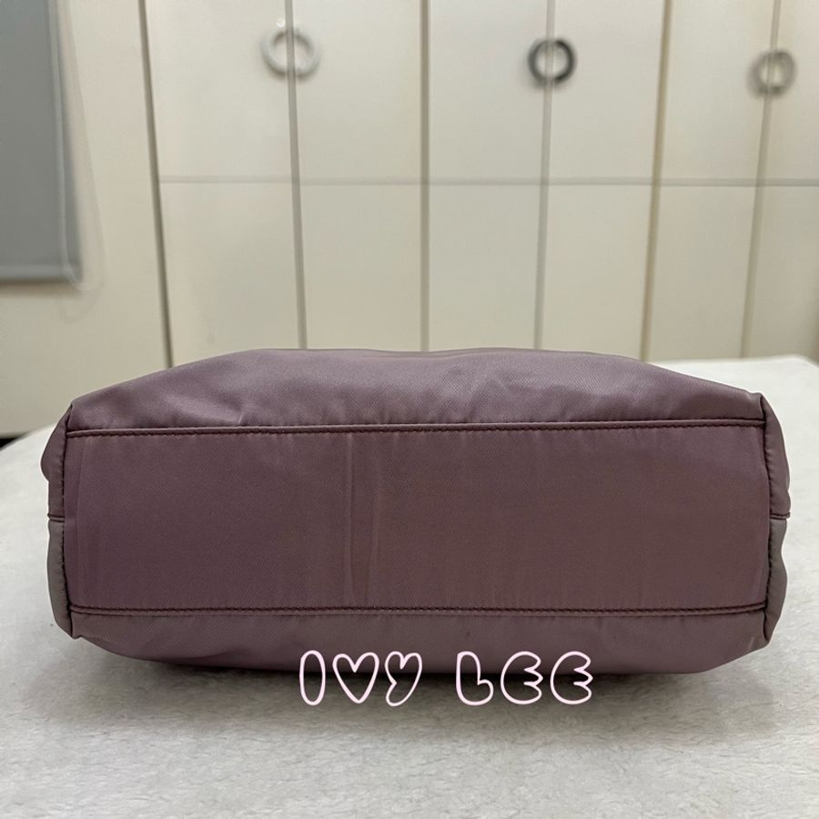 PRADA B6245 輕便手提包 尼龍 迷你 薰衣草紫 二手精品-2