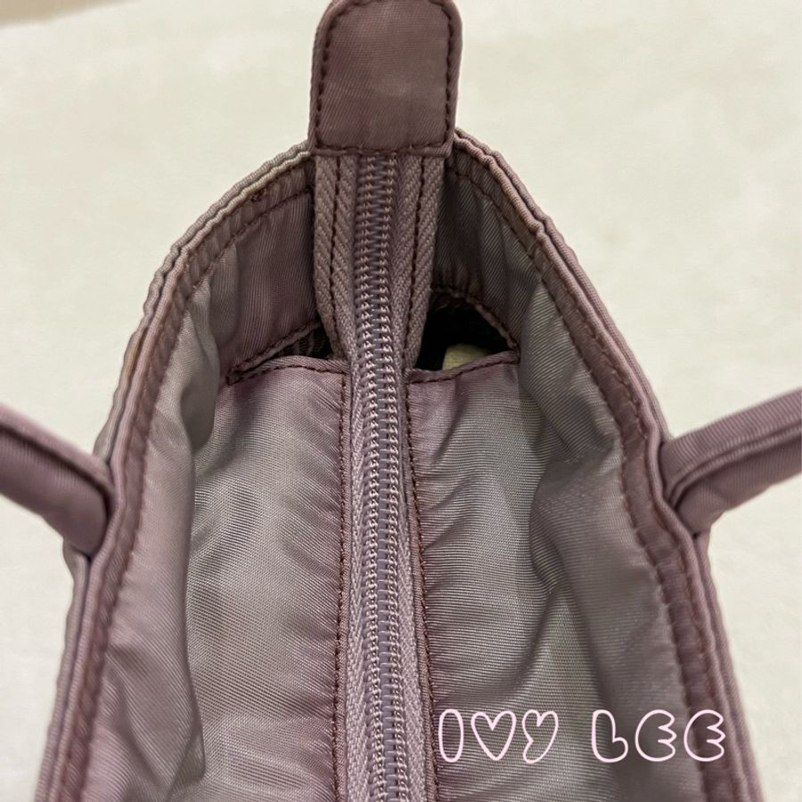 PRADA B6245 輕便手提包 尼龍 迷你 薰衣草紫 二手精品-3
