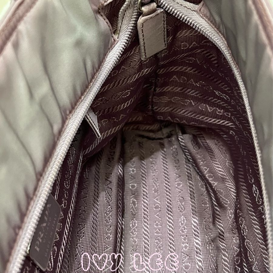 PRADA B6245 輕便手提包 尼龍 迷你 薰衣草紫 二手精品-7