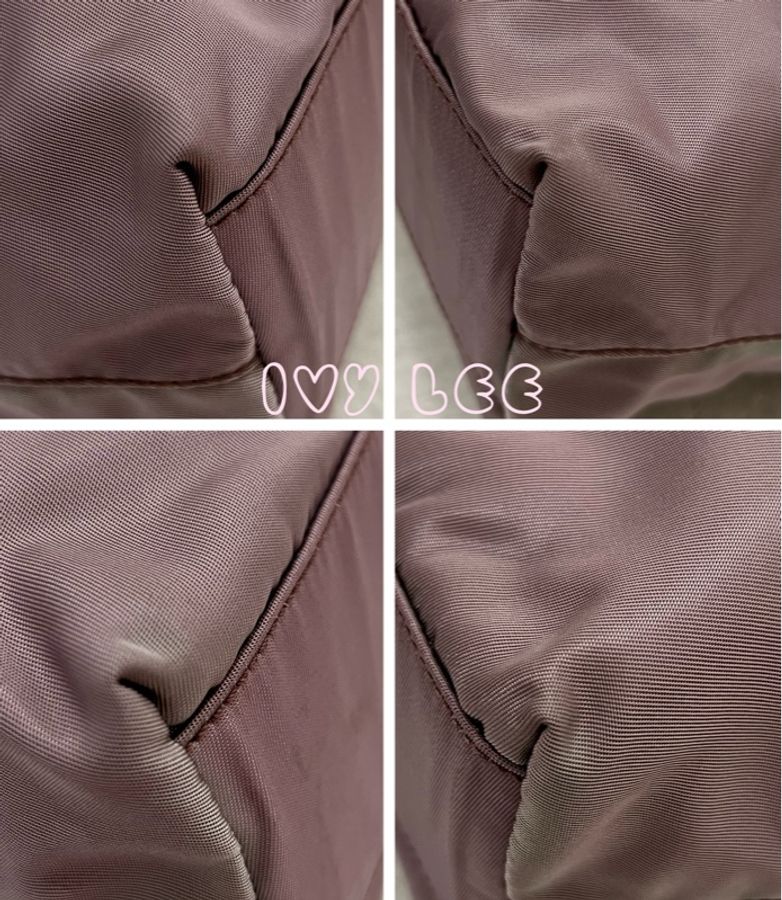 PRADA B6245 輕便手提包 尼龍 迷你 薰衣草紫 二手精品-12