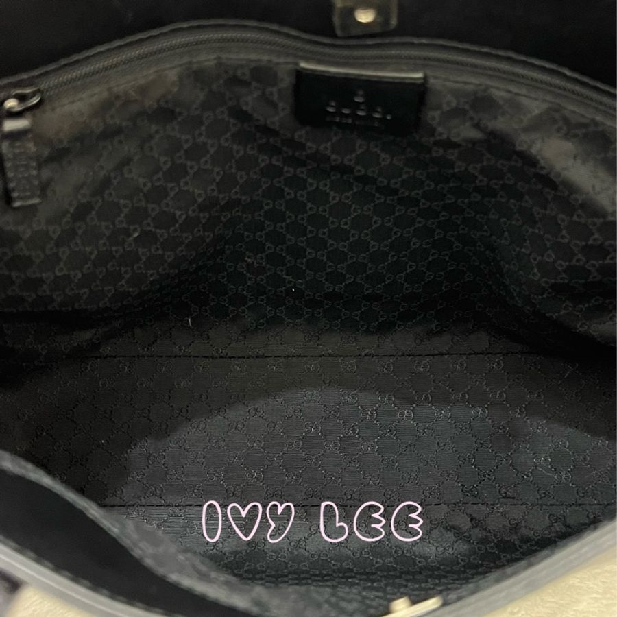 GUCCI 手提包 托特包 002・1135 皮革 經典黑色 二手精品-5