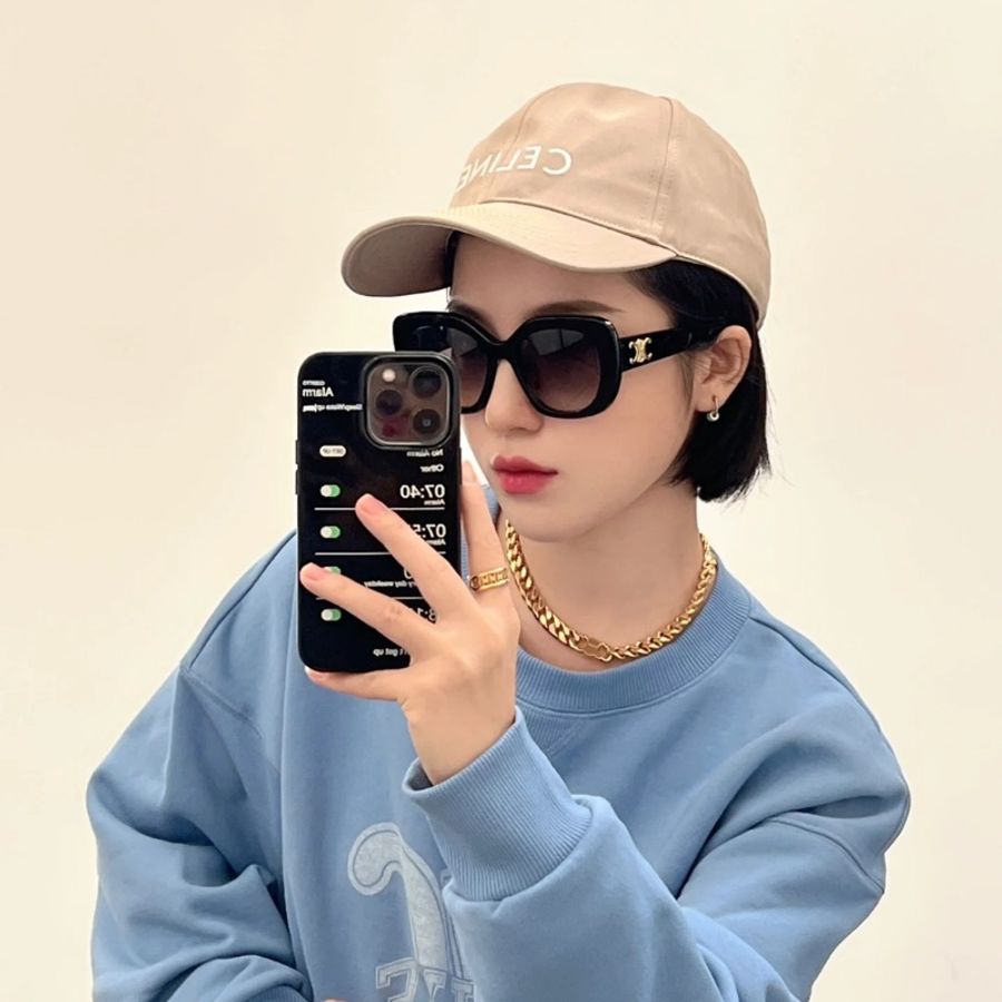 Celine 金色凱旋門墨鏡 黑 小紅書爆款-7