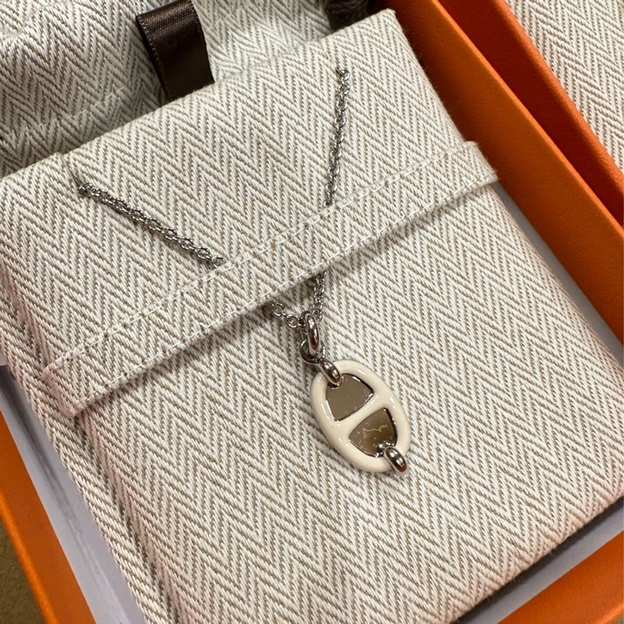Hermes Mini Maillon 豬鼻項鍊 最新款 全新全配-1