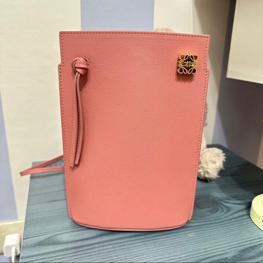 Loewe dice pocket 乾燥玫瑰粉-0