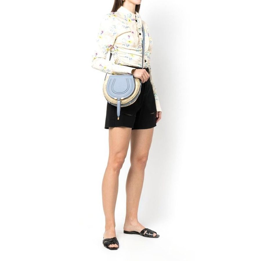 Chloe Marcie Basket Crossbody Bag for Women in Shady Cobalt (CHC23SS736I32-484)-6