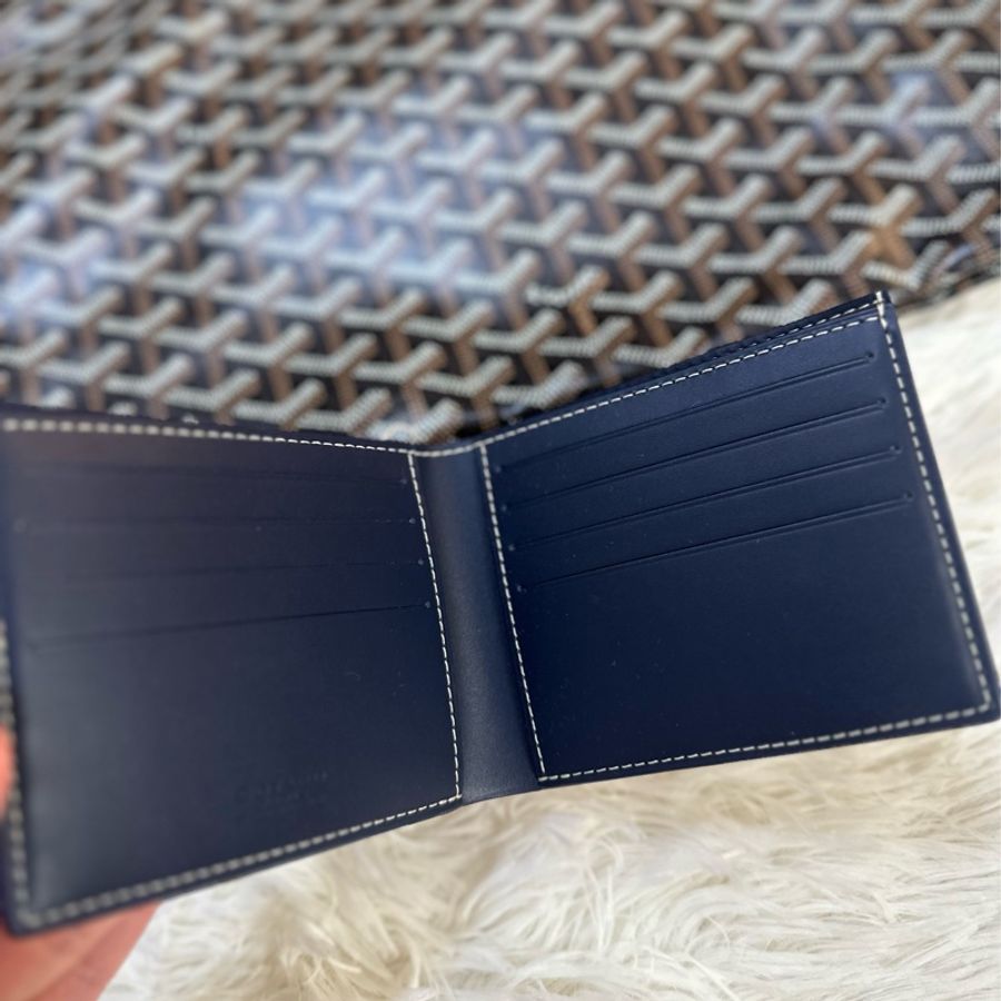 Goyard 男用 八卡短夾 對開式 全新全配-3