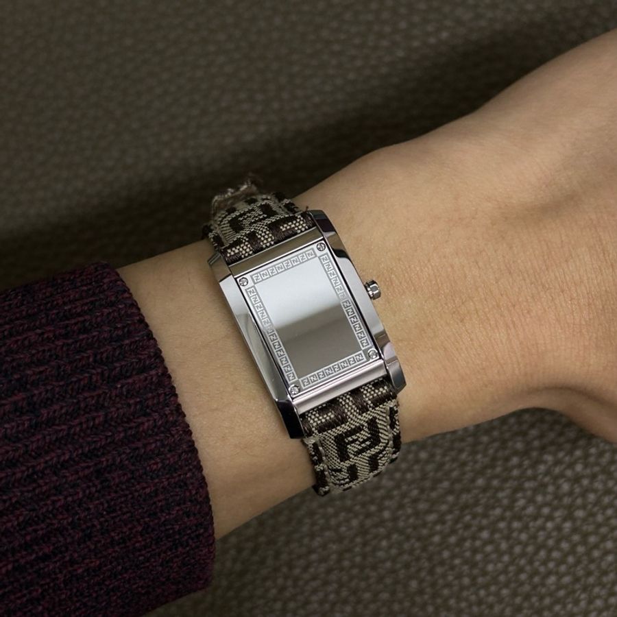 Fendi Reverso Chocolate Brown Dial Ladies Watch-8