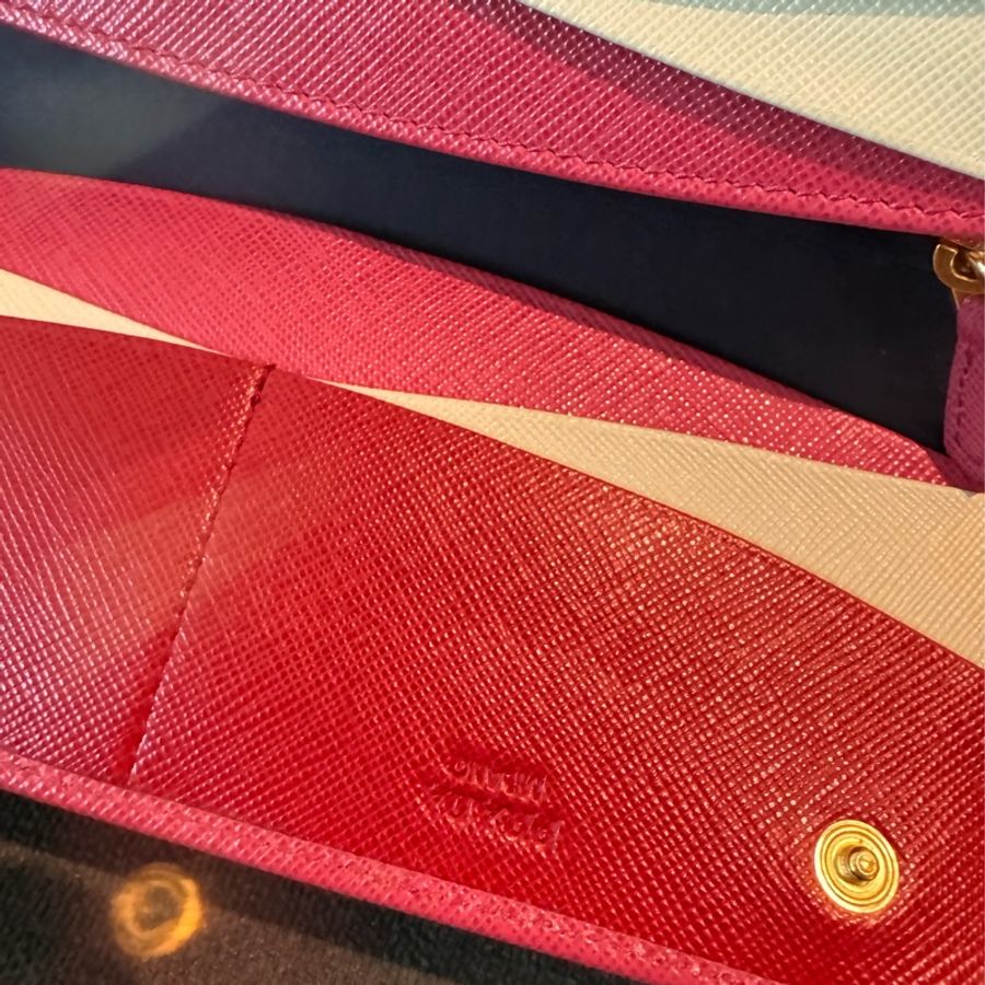 Prada 雙色長夾-4
