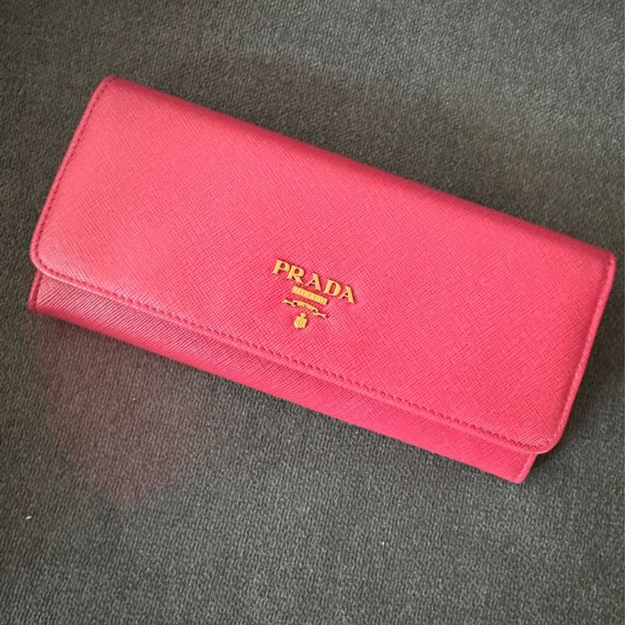 Prada 雙色長夾-5
