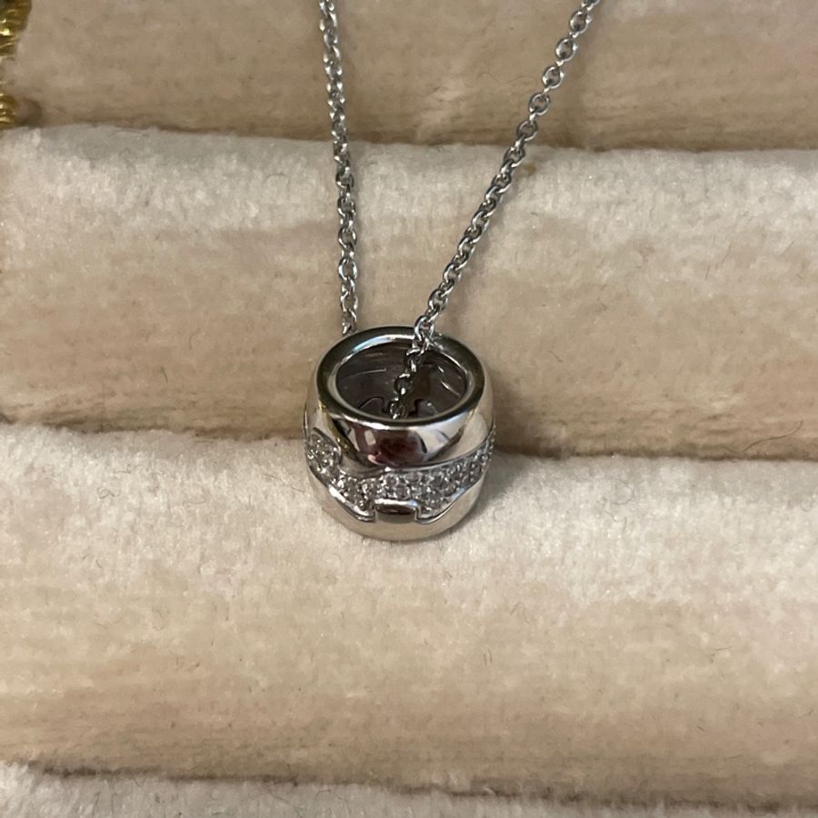 georg Jensen 喬治傑生Fusion 白金鑽石項鍊-2
