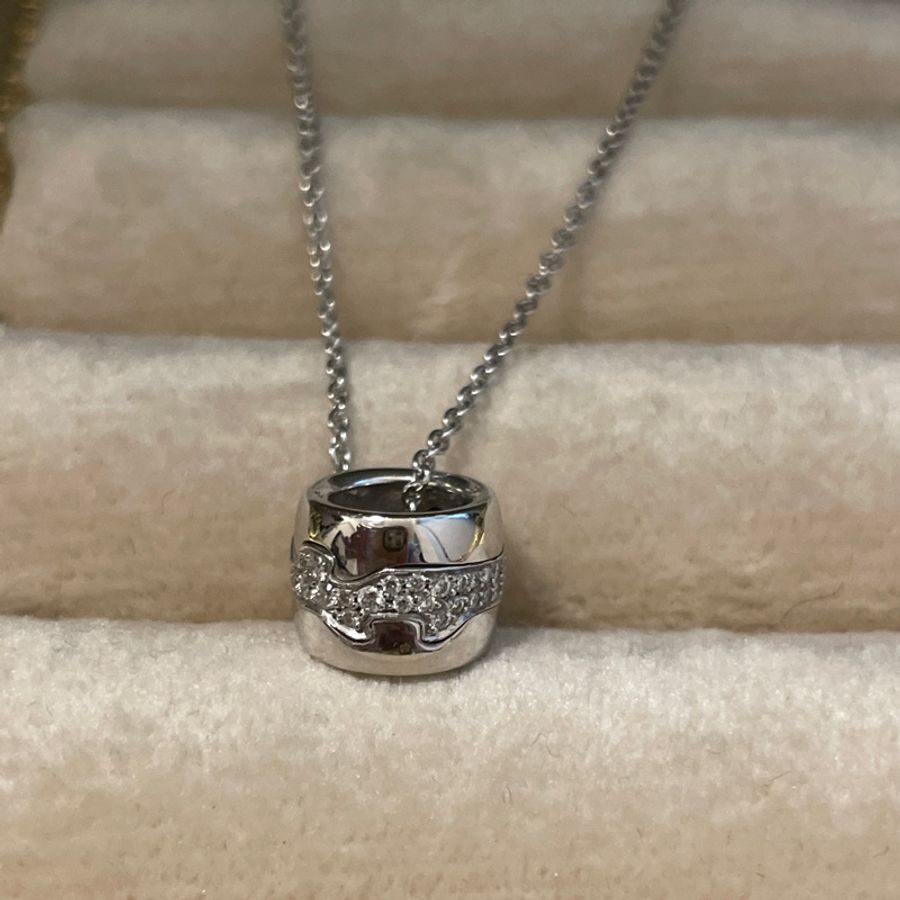 georg Jensen 喬治傑生Fusion 白金鑽石項鍊-9