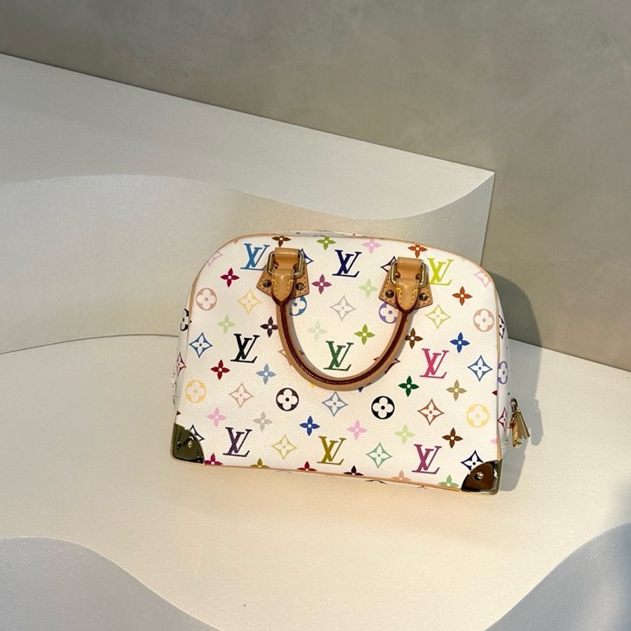 LV白三彩中古手提包-1
