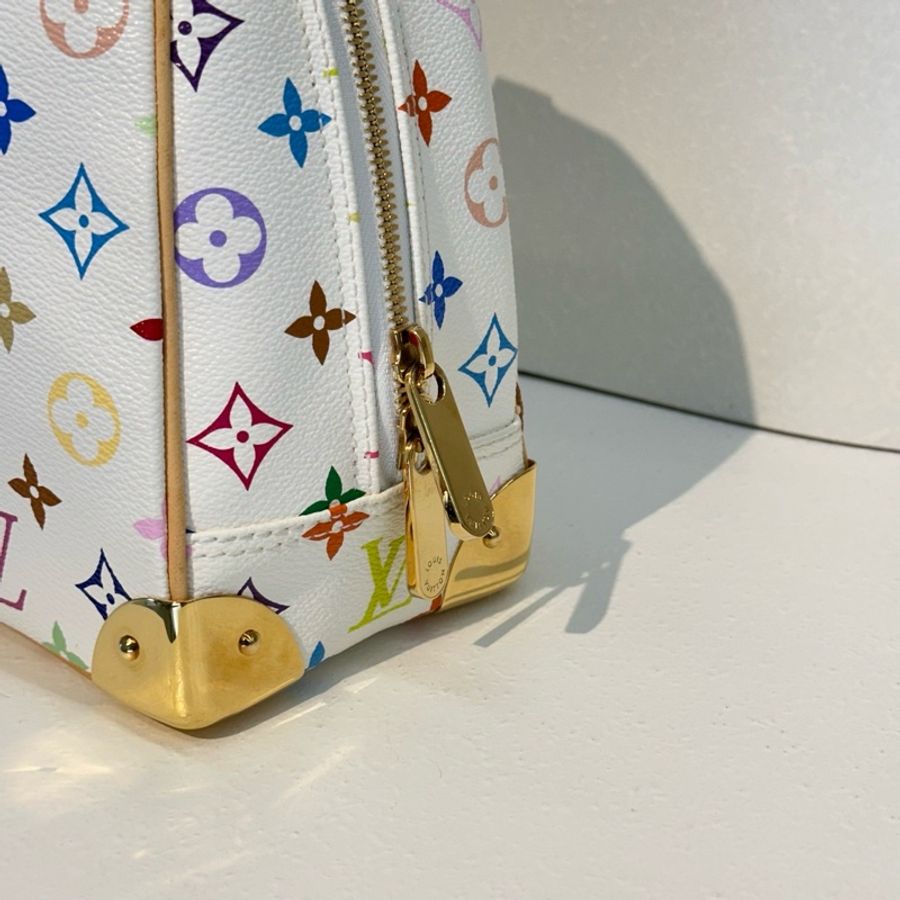 LV白三彩中古手提包-4