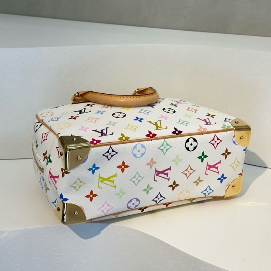 LV白三彩中古手提包-5