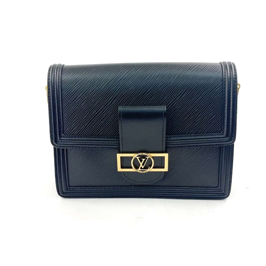 Louis Vuitton LV Dauphine中號單肩斜挎包 芯片款全套-3