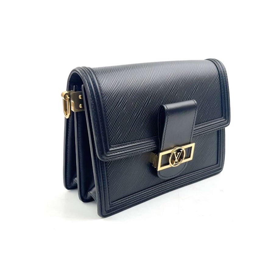 Louis Vuitton LV Dauphine中號單肩斜挎包 芯片款全套-4