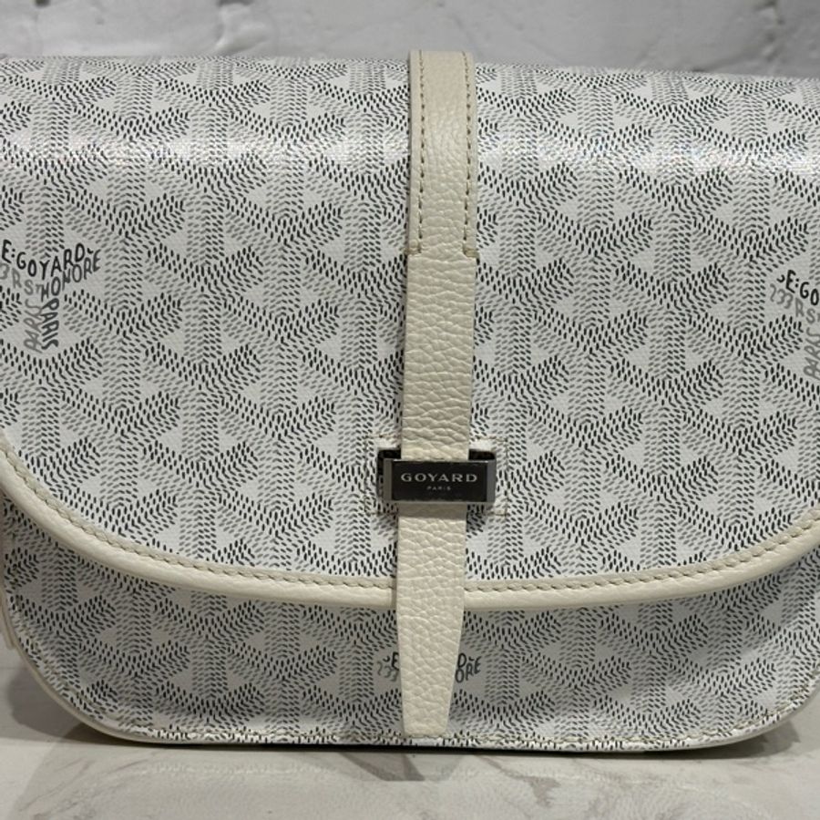 GOYARD BELVEDERE PM BAG郵差包-白（小款）-5