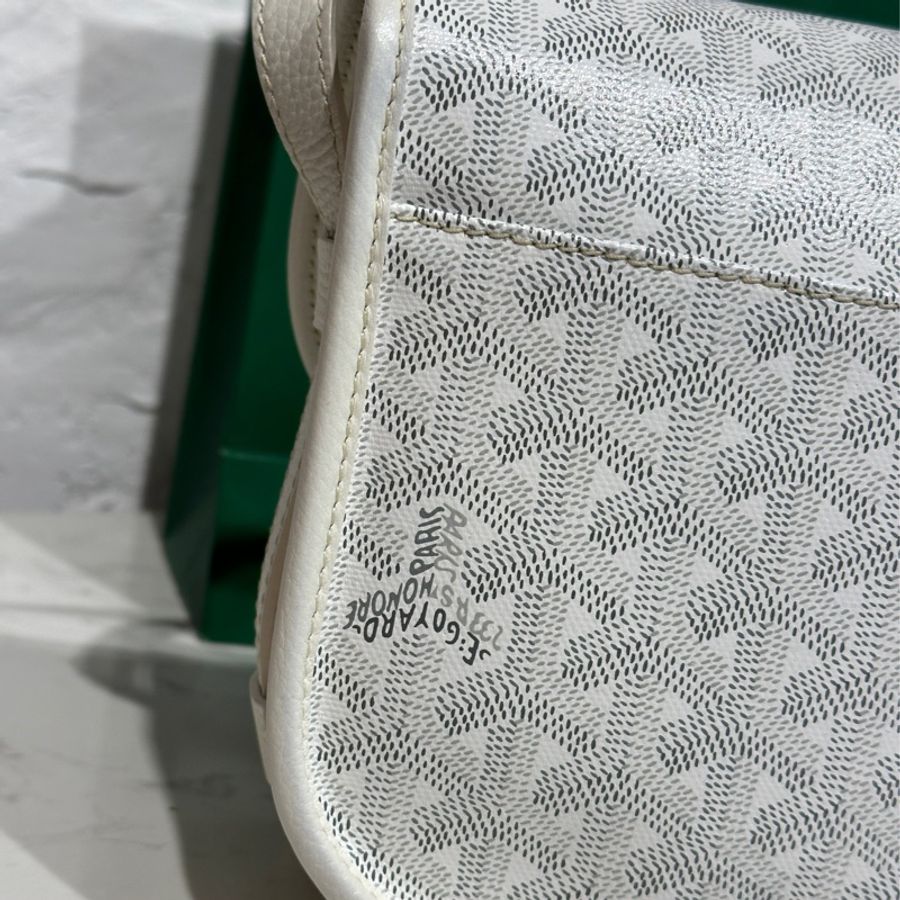 GOYARD BELVEDERE PM BAG郵差包-白（小款）-7