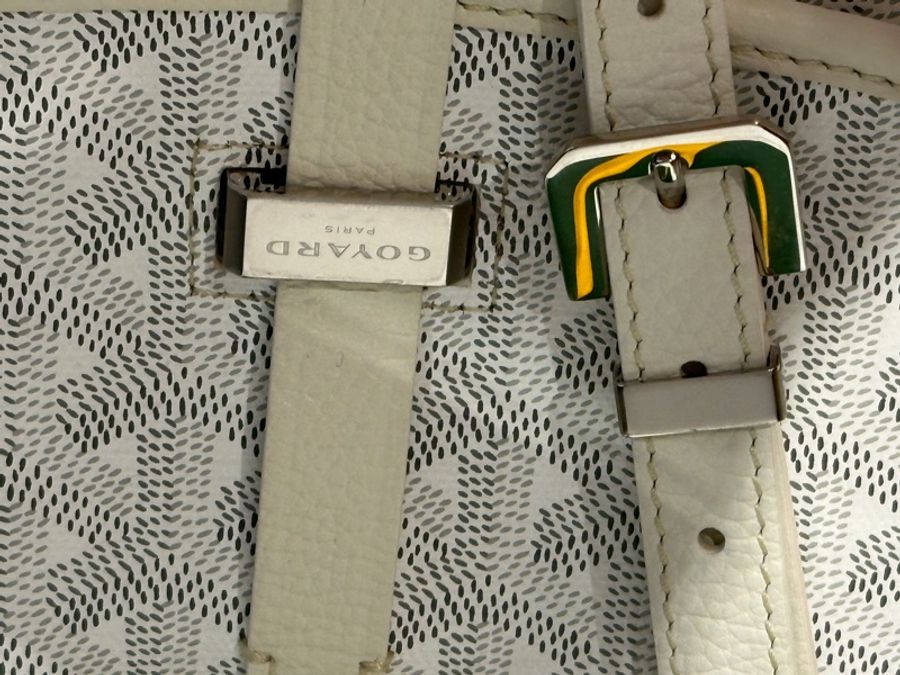 GOYARD BELVEDERE PM BAG郵差包-白（小款）-14